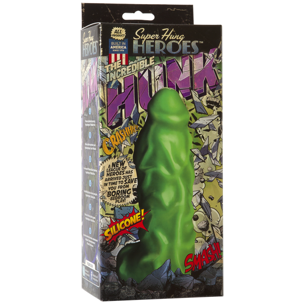 Фаллоимитатор SUPER HUNG HEROES The Incredible Hunk Green 8900-03BXDJ Зеленый Doc Johnson, США