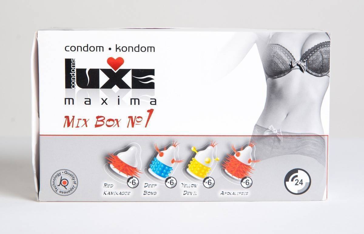 Luxe MIX BOX №1 блок 4 вида по 6 упаковок. 1/24 УПАК