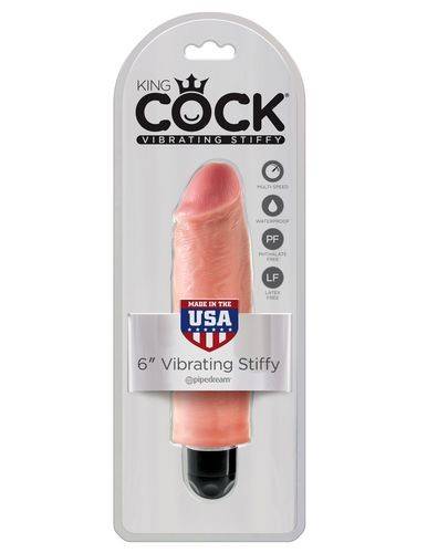 PipeDream King Cock 6''Vibrating Stiffy Вибратор телесный Pipedream