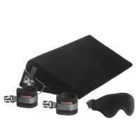 Liberator Retail Black Label Wedge Подушка для любви малая с креплениями+смазка, черная микрофибра