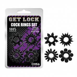 Набор Эрекционных Колец Cock Rings Set - Black CN-330358238