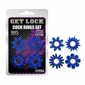 Набор Эрекционных Колец Cock Rings Set - Blue CN-330358236