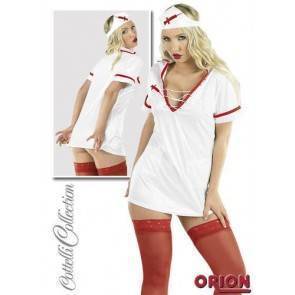 Костюм медсестры для ролевых игр ORION бело-красный-S