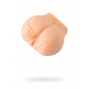 Мастурбатор реалистичный TOYFA Juicy Pussy Camille с вибрацией, вагина и анус, телесный, 14,5 см