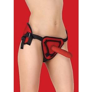 Страпон Deluxe Silicone Strap On 8 Inch Red OUCH! SH-OU208RED