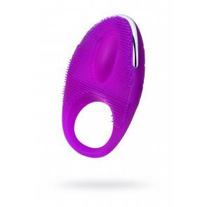 Виброкольцо с ресничками перезаряжаемое JOS RICO, Силикон, Фиолетовый, 9 см