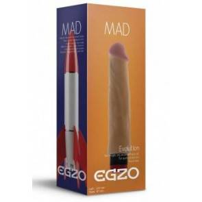 Реалистичный вибратор EGZO Rocket, PVC, телесный, 21 см, Ø 4,7 см