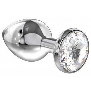 Анальная пробка со стразом Diamond Clear Sparkle Large 4010-01Lola