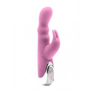 Вибратор Hi-Tech Silicone Bunny Pink SH-SHT232PNK