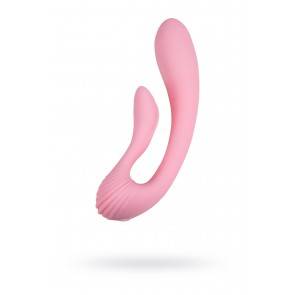 Вибратор с клиторальным стимулятором Adrien Lastic G-Wave, силикон, розовый, 18 см