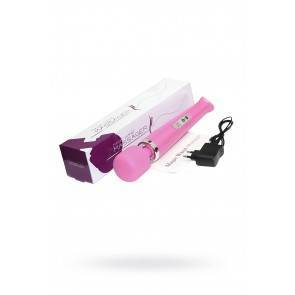 Вибромассажер, Magic Wand ,беспроводной, силикон, розовый, 32 см