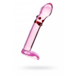 Нереалистичный фаллоимитатор Sexus Glass, Стекло, Розовый, 17,2 см