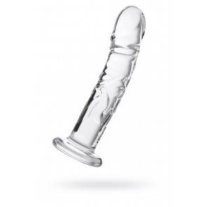 Нереалистичный фаллоимитатор Sexus Glass, Стекло, Прозрачный, 18,4 см