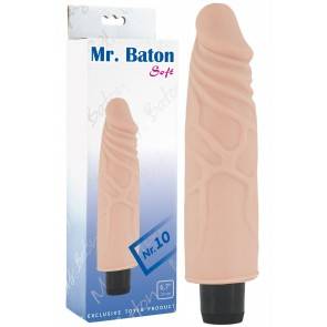 Вибратор реалистичный TOYFA Mr.Baton Soft №10, TPR, 17 см