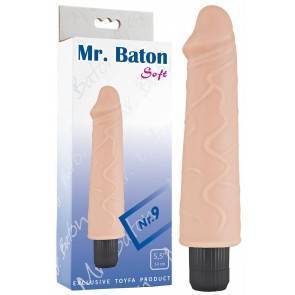 Вибратор реалистичный TOYFA Mr.Baton Soft №9, TPR, 14 см