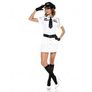 Сексуальный костюм "Военная авиация" Le Frivole белый 02214 SM
