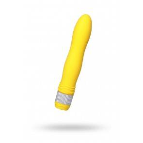 Вибратор Sexus Funny Five, ABS пластик, желтый, 21,5 см