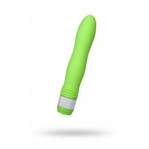 Вибратор Sexus Funny Five, ABS пластик, зеленый, 21,5 см