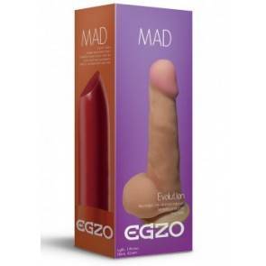 Реалистичный фаллоимитатор EGZO Lipstick, PVC, телесный, 17 см, Ø 4,2
