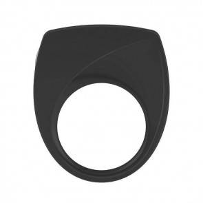 Эрекционное кольцо OVO современной формы с ультрасильной вибрацией, влагостойкое, силиконовое, черно