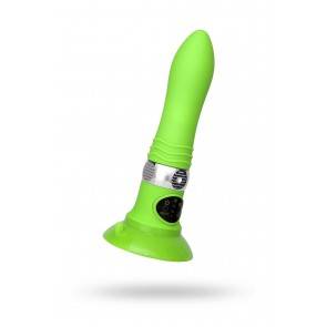 Вибратор Хай-Тек Sexus Funny Five, ABS пластик, Зеленый, 18,5 см