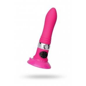 Вибратор Хай-Тек Sexus Funny Five, ABS пластик, Розовый, 18,5 см