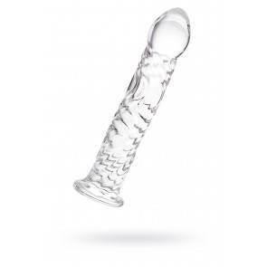 Нереалистичный фаллоимитатор Sexus Glass, Стекло, Прозрачный, 16 см
