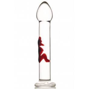 Нереалистичный фаллоимитатор Sexus Glass, Стекло, Прозрачный, 18 см