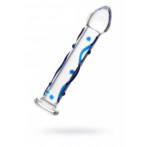Нереалистичный фаллоимитатор Sexus Glass, Стекло, Прозрачный, 17,7 см
