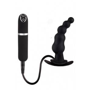 Вибровтулка черная 8,9 см Dash Butt Plug With Mini Controller I