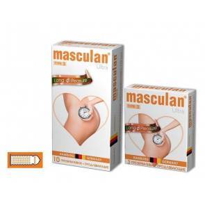 Презервативы Masculan Ultra 3, 10 шт. Кольца и пупырышки с анестетиком (Long Pleasure) 10/10УПАК