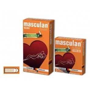 Презервативы Masculan Classic 3 , 10 шт. С колечками и пупырышками (Dotty+Ribbed) 10/10 УПАК