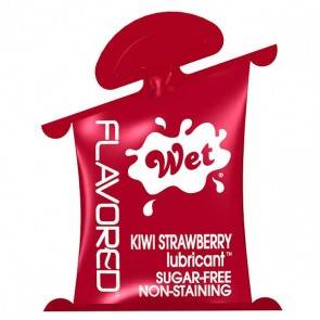 Лубрикант Wet Flavored Kiwi Strawberry подушечка 10mL 23403wet