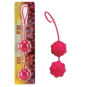Вагинальные шарики Dream Toys с дополнительной стимуляцией, красные, Ø3,5 см