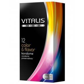 VITALIS №12 Color Презервативы цветные ароматизированные
