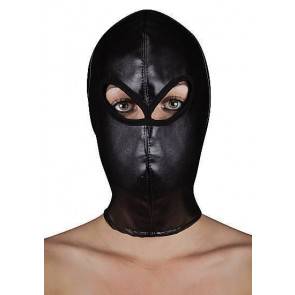 Маска Extreme Leather Hood with Ribon Ties SH-OU177BLK