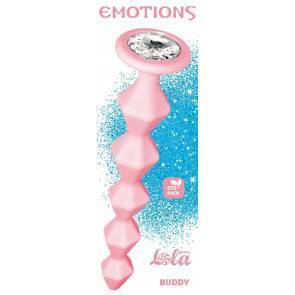Анальная Цепочка с Кристаллом Emotions Buddy Pink 1400-01lola