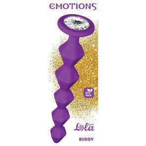 Анальная Цепочка с Кристаллом Emotions Buddy Purple 1400-03lola