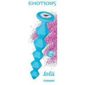 Анальная Цепочка с Кристаллом Emotions Chummy Turquoise 1401-02lola