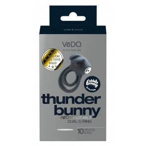 VeDO Виброкольцо для пениса Thunder Bunny черный