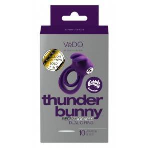 VeDO Виброкольцо для пениса Thunder Bunny фиолетовый