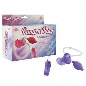 Помпа с вибрацией розовая Pump n's play Suction Mouth 54001-pinkHW