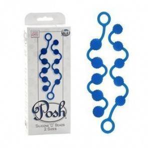 Анальная цепочка Posh Silicone O Beads Blue 1322-20BXSE