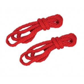 Набор: веревки (2 шт.) красный S&M SILKY ROPE KIT - RED