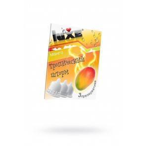 Презервативы Luxe КОНВЕРТ, Тропический шторм, манго, 18 см., 3 шт. в упаковке
