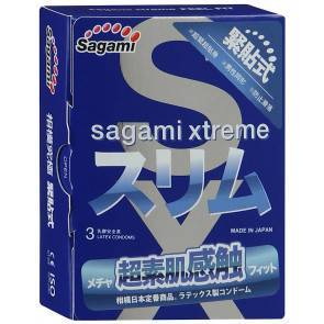Презервативы SAGAMI Xtreme Feel Fit 3шт. супер облегающие