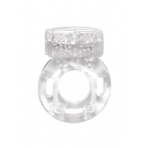 Эрекционное кольцо с вибрацией Rings Axle-pin white 0114-80Lola