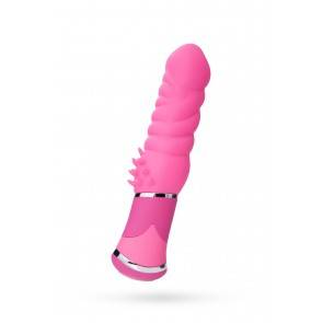 Вибратор NMC Bubble Vibe рельефный с усиками, 10 режимов вибрации, силиконовый, розовый, 11,4 см