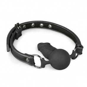 Кляп Easytoys Ball Gag With Silicone Dong ET272BLK