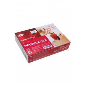 Презервативы Unilatex Multifrutis №144 ароматизированные ,клубничные (упаковка)